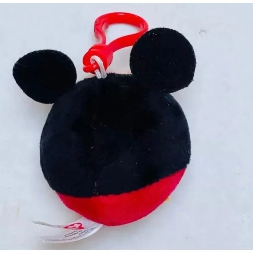 Disney TY Mickey Clip Backpack Hanger Keychain Red 2017 Kids Toy Accessory 3.5in